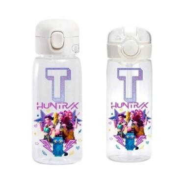 Imagem de Garrafa De Água Infantil Kpop Demon Hunters 600/400ML Copo Com Canudo 