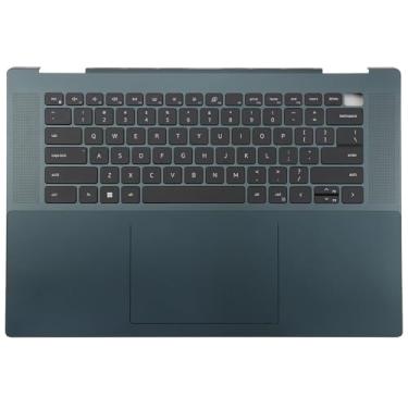 Imagem de BestParts Capa superior de apoio para as mãos com teclado retroiluminado dos EUA Touchpad serve para Dell Inspiron 16 7620 2 em 1 40.6 cm azul - HH9P4 0HH9P4