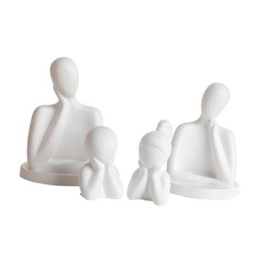 Imagem de Generic Escultura abstrata de família pensativa, estatueta decorativa para mesa, ideal para o Dia dos Namorados, quarto, entrada, armário ou qualquer outra