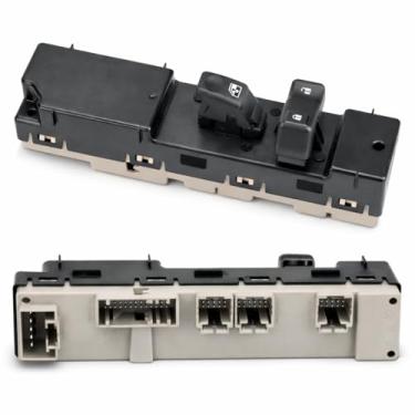 Imagem de Interruptor de janela dianteira do passageiro para Chevrolet Silverado, GMC Sierra e Avalanche 2003-2006 (19115820, Chevy, Power, Button, Controle, Picape de cabine padrão, cabine tripulante,