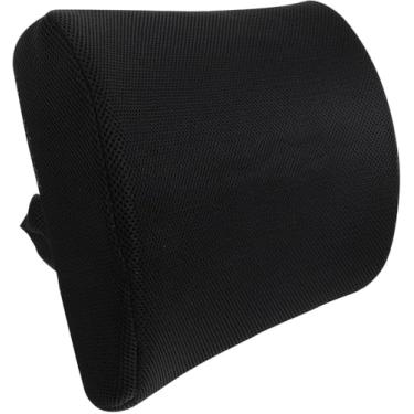 Imagem de Poshetion Almofada ergonômica de espuma viscoelástica de suporte lombar – Almofada traseira confortável respirável para cadeiras de escritório, assentos de casa, cadeiras de jogos e assentos de carro
