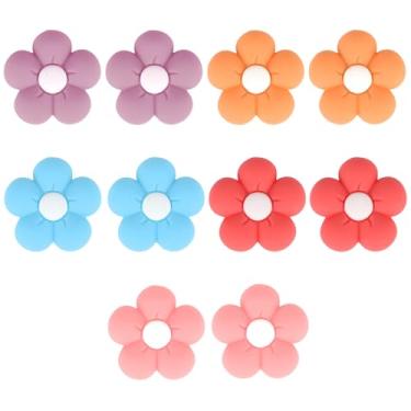 Imagem de 10un Tampões Agulhas de Tricô, Protetores Ponta Silicone para Agulhas 2,5-9mm, Capas Extremidade Agulha com Caixa Armazenamento para Acessórios e Dispositivos Tricô DIY (Desenho Flor)