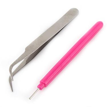 Imagem de Generic Placa de Modelo de Quilling de Papel, Conjunto de Agulhas de Pinça Eficiente para Artesanato de Papel Diy, Melhor Presente para Amigos e Família (Rosa Vermelha)