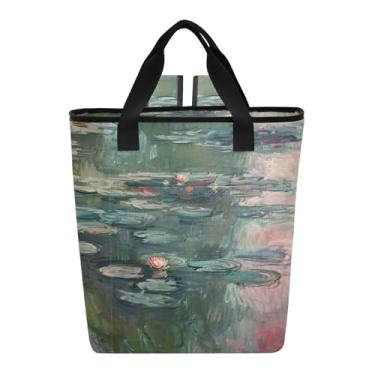 Imagem de Joitme Cooler Bags Claude Monet Water Lily Painting Cooler Bag 36 latas Sacola térmica macia para viagem