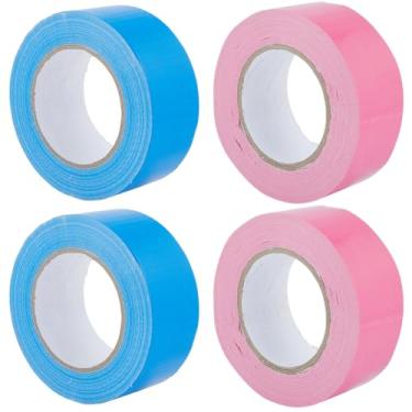 Imagem de DELORIGIN 4 rolos de fita para quadra de pickleball 5 cm x 50 m, kit de marcação de pickleball linhas temporárias para quadra de basquete ao ar livre, interior, badminton, tênis, jogos, academia