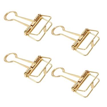 Imagem de Cryfokt Clipes de Pasta de Papel Oco Com Força de Fixação Forte de Metal 32 Mm para Escritório, Escola, Casa, 50 Peças de Clipes Pequenos para Documentos de Armazenamento, Certificados, Presente