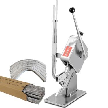 Imagem de CNAOHGHN MáQuina De Amarrar E Cortar Sacos, MáQuina De Fechar Salsichas Em Formato De U, Com 4000 Clipes, Para InvóLucros Com DiâMetro De 50 A 120 Mm, Ideal Para Supermercados, Padarias E IndúStrias