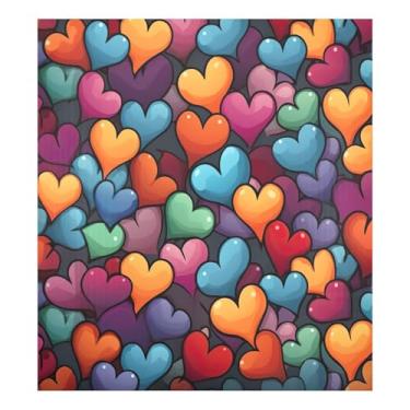 Imagem de Blueangle Capa de ímã de lava-louças com corações de desenho animado, decoração de capa frontal de lava-louças, adesivos de eletrodomésticos, adesivos de eletrodomésticos, 58 cm C x 66 cm adesivo