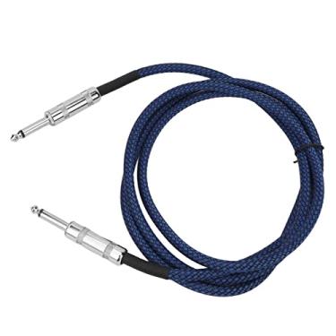Imagem de Generic Cabo de Guitarra de 1/4 de Polegada, Baixo Ruído, Alta Estabilidade para Amplificador de Guitarra Elétrica, Cabo de Instrumento de 6,35 Mm para Som de Palco Profissional, Nylon Azul (#2)