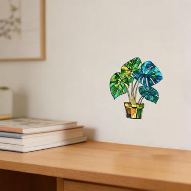 Imagem de Decoração acrílica em forma de adesivo em vaso de mosaico, adequado para decoração de casa na sala de estar ou escritório. Escolha de presente ideia: Halloween, Natal, aniversário, aniversário, dia