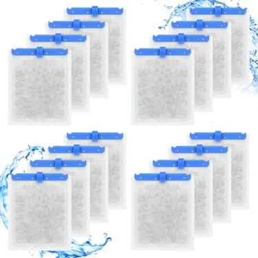 Imagem de Pacote com 16 cartuchos de filtro grandes compatíveis com cartuchos de filtro Tetra Whisper Bio-Bag grande, para Whisper 20i 40i, IQ20/30/45/60, PF20/30/40/60 e filtro Repto, para cartucho de filtro