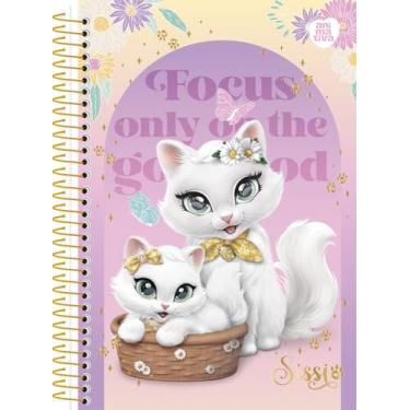 Imagem de Caderneta Espiral Animativa, Capa Dura, Espiral, Sissi, 80 Folhas, Pacote com 10