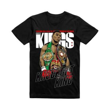 Imagem de Camiseta Masculina De Manga Curta Mike Tyson Boxing Champion Com Desig