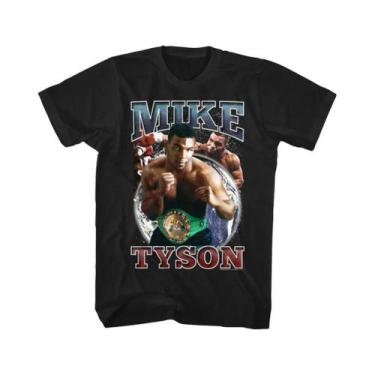 Imagem de Camiseta Masculina De Manga Curta Mike Tyson Boxing Champion Com Desig