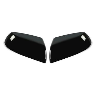 Imagem de Exterior do carro retrovisor lateral espelho capa asa porta exterior habitação guarnição Compatível com toyota tundra/sequoia 2008-2020(Gloss Black)