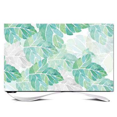 Imagem de Capa de TV para ambientes internos 32-80 polegadas capa protetora de tela de TV verde protetor de tela de TV LCD LED antiderrapante multitamanho universal sala de estar arte decoração pano-verde-2||65