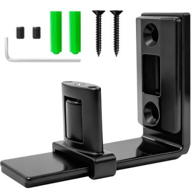 Imagem de Kit de guia de piso de porta de celeiro deslizante de parede - Design ajustável com ajuste nivelado flexível em forma de U e rolos pequenos duplos (1 pacote / 2 opções de pacotes) (guia em forma de U