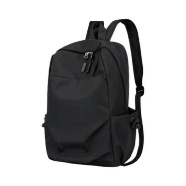 Imagem de Mochila Esportiva Mini Masculina Em Lona Preta, Estilo Fashion, Mochil
