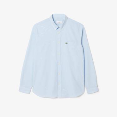 Imagem de Camisa em Popeline Gingham de Caimento Regular Lacoste Masculina-Masculino