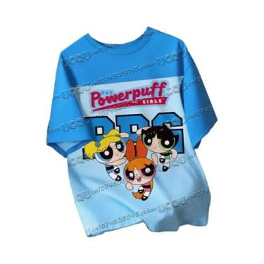 Imagem de Camiseta Masculina plus Size De Manga Curta Com Estampa 3D Powerpuff G