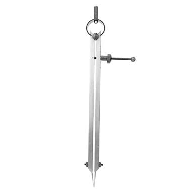 Imagem de Bússola com espaçamento de agulha dupla, aço carbono, couro, ferramenta artesanal, divisor de asa, bússola para marcação mecânica, artesanato em couro 100mm 150mm 200mm 250mm (200 mm)