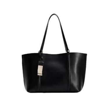 Imagem de RORFFK Bolsa feminina para viagem grande bolsa de documentos de trabalho feminina vintage documento grande bolsa viagem café cor luxo, Azul, One Size