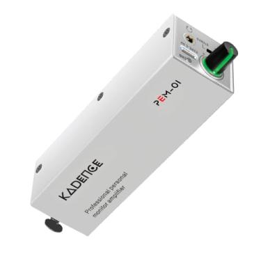 Imagem de Kadence Amplificador de monitor pessoal PEM-1 intra-auricular (com fio), entradas XLR/TRS, interruptor estéreo/mono, alimentação USB-C, corpo de metal rígido, tempo de execução portátil de 12 horas