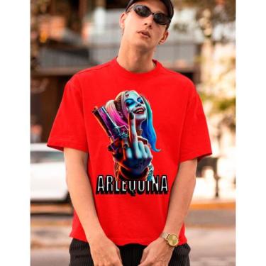 Imagem de Camiseta Unissex Arlequina Coringa Palhaço Style Camisa Personalizada 