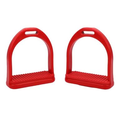 Imagem de Asixxsix Estribos de Equitação, Estribo de Sela de Mangueira de Plástico Com Piso de Borracha Antiderrapante, Estribos de Segurança, Estribo de Cavalo, (Grande: Aprox. 17,6x16,2x15cm / 6,93x6,38x5,91)