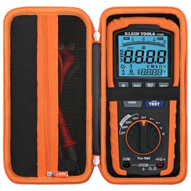 Imagem de Estojo rígido para multímetro Klein Tools ET600 – Bolsa protetora rígida para transporte de viagem (apenas capa) (laranja-preta)