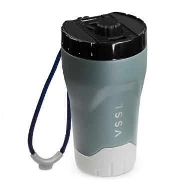 Imagem de VSSL Copo de café Rift | Copo de aço inoxidável | Caneca isolada de parede dupla com tampa | Xícara de café quente e gelada | Caneca de viagem à prova de vazamento | Compacta e pronta para aventura |