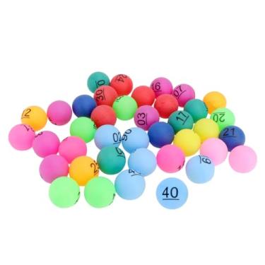 Imagem de PRETYZOOM 30 bolas de sorteio numeradas de 2,5 a 40 bolas de bingo multicoloridas de 3,8 cm para jogos de festa e desenhos de loteria