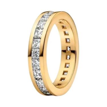 Imagem de Anel Feminino De Prata Esterlina 925 Banhado a Ouro 18K Com Pérola Geo