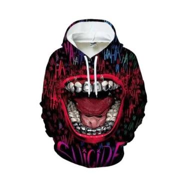 Imagem de Moletom Com Capuz Estampado Em 3D De Palhaço Para Homens E Mulheres, C