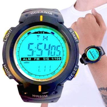 Imagem de Relógio Masculino Digital A Prova Dagua com Luz Noturna - OCEANIA