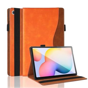 Imagem de TIPOYOROO Capa para Samsung Galaxy Tab S6 Lite 2020/ S6 Lite 2022 de 10,4 polegadas, SM-P610/SM-P615/SM-P613/SM-P619 Business PU Leather Flip Case com suporte de lápis para Galaxy Tab S6 lite de 10,4 polegadas
