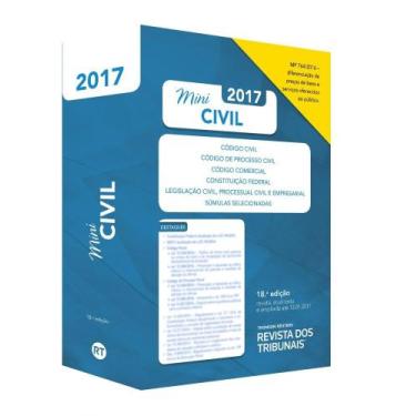 Imagem de Rt Mini Código 2017: Código Civil, Código de Processo Civil, Código Co