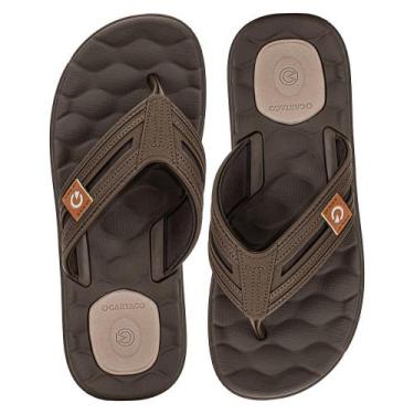 Imagem de Chinelo masculino egeu iv cartago 12530, Café, 42