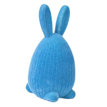 Imagem de Ｂｅｓｇａ Estatueta de da Páscoa Flocado, Enfeite de Mesa, Estátua Fofa de da Páscoa para Casa, Azul