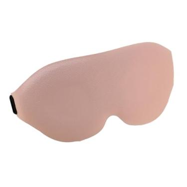 Imagem de Máscara de dormir para dormir de costas e de lado, luz bloqueada, máscara de olho luxuosa para dormir de venda noturna 3D, cobertura respirável para os olhos de viagem com zero pressão