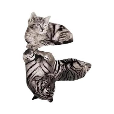 Imagem de Placa De Metal Vintage Com Gatos Para Parede - Decoração Normal É Abor