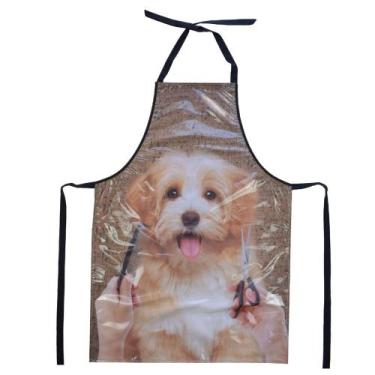 Imagem de Avental Divertido Impermeável Para Petshop Banho E Tosa Com Regulagem 