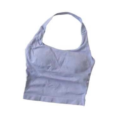 Imagem de Sutiã Esportivo Feminino Sexy Com Alça Halter, Secagem Rápida, Top De 