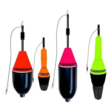 Imagem de Kit Boia Cevadeira E Torpedo Jr Pesca Braba Laskuda Tirica