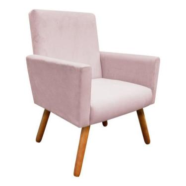 Imagem de Poltrona Decorativa Nina Peach Rose - D'Rossi