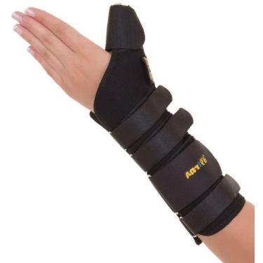 Imagem de Ortese Ampla Para Punho Em Tecido Com Tala Para Polegar Preto - Artipé