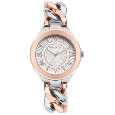 Imagem de Relógio Euro Feminino Chains Bicolor - Eu2035yuj-4b Eu2035yuj-4b