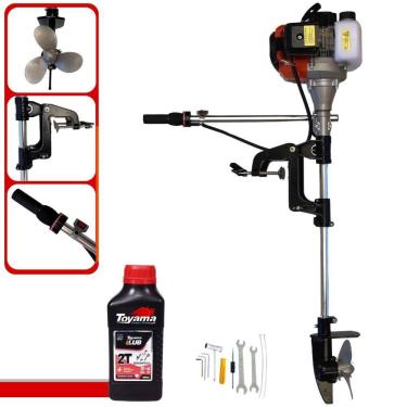 Imagem de Motor De Popa Import Way 52cc 2,5hp Completo + Óleo Toyama