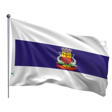 Imagem de Bandeira do Município de Caraguatatuba Uma Face Estampada Tamanho 90x1