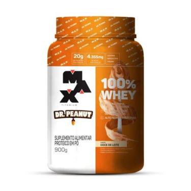 Imagem de Whey 100% Dr Peanut - Max Titanium, Doce de Leite